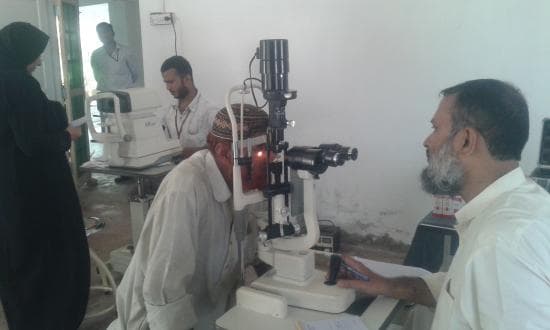 Free eye camp - examination